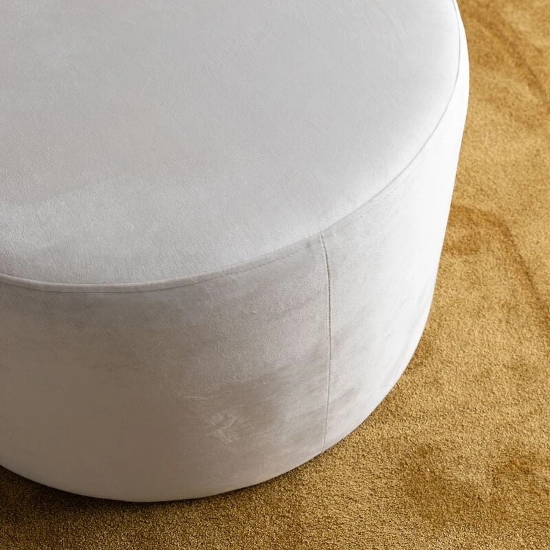 Veke Helmi Pyöreä Samettirahi Ø60 Cm Beige Brunei 06 Kangas 3 Veke Helmi Pyöreä Samettirahi Ø60 Cm Beige Brunei 06 Kangas