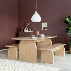 Veke Hermanni Ruokapöytä 210x98 Cm Hiekka