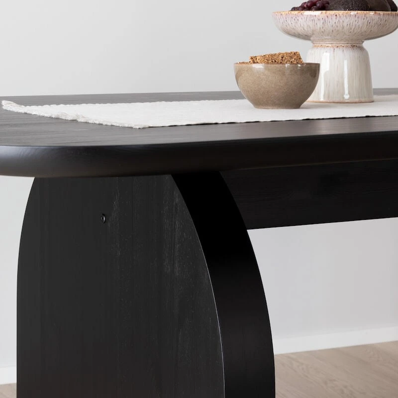 Veke Hermanni-Stockholm 6-hengen Ruokailuryhmä Hiili/musta 5 Veke Hermanni-Stockholm 6-hengen Ruokailuryhmä Hiili/musta - Image 3