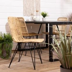 Veke Pyry Rottinkituoli Luonnonväri/musta -Veke Myymälä honka lankkupoyta musta pyry rottinkituoli web 21