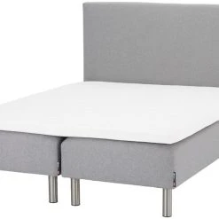 Unia Hopea Sängynpääty 160x105 Vaaleanharmaa Malmo New 90 -Veke Myymälä hopea sangynpaaty 160 vaaleanharmaa runkopatjassa 04 1