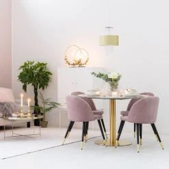 House Nordic Bolzano Pyöreä Ruokapöytä 70 Cm Marmori/messinki -Veke Myymälä house nordic bolzano ruokapoyta miljoo