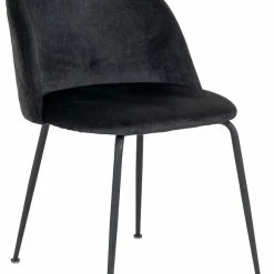 House Nordic Geneve Tuoli, Sininen Sametti, Mustat Jalat -Veke Myymälä house nordic geneve tuoli musta sametti