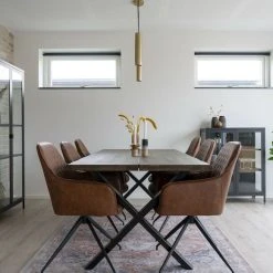 House Nordic Harbo Tuoli Kääntyvä, Ruskea PU-keinonahka