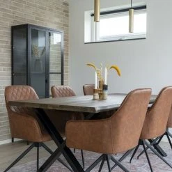 House Nordic Harbo Tuoli Kääntyvä, Ruskea PU-keinonahka -Veke Myymälä house nordic harbo kaantuva tuoli ruskea 3