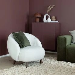 House Nordic Savona Nojatuoli Keinotekoinen Lampaannahka Valkoinen -Veke Myymälä house nordic savona nojatuoli web 6