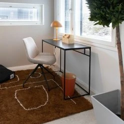 House Nordic Vita Pöytä Musta, Tammikannella 100x45 Cm -Veke Myymälä house nordic vita tuopoyta musta