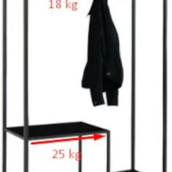 House Nordic Vita Vaatekaappi Musta -Veke Myymälä house nordic vita vaatekaappi kantavuus