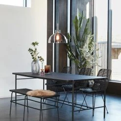 Hübsch Norm Ruokapöytä 205x100 Cm, Musta