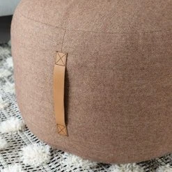 Hübsch Mochi Villarahi Nahkahihnalla 50 Cm Ruskea