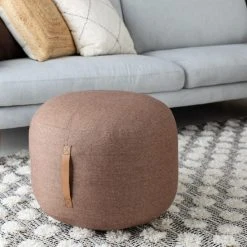 Hübsch Mochi Villarahi Nahkahihnalla 50 Cm Ruskea -Veke Myymälä hubsch villarahi nahkahihnalla 50cm ruskea web 5