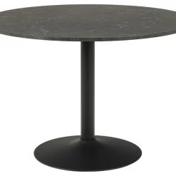 Ei Brändiä Ibiza Pyöreä Ruokapöytä Ø110 Cm Marmori Musta -Veke Myymälä ibiza pyorea ruokapoyta 110cm musta marmori 4