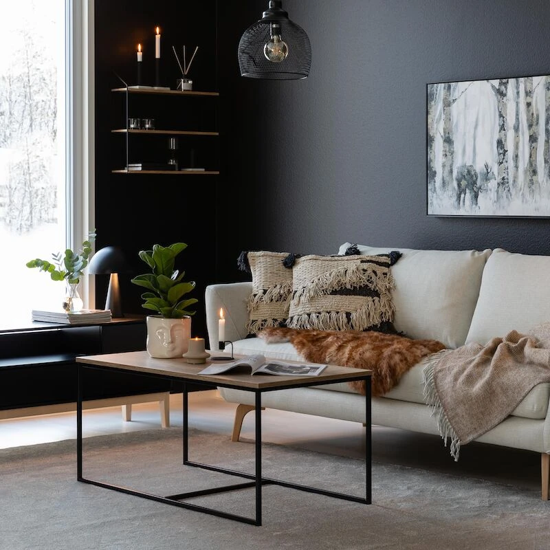 Hiipakka Isla Sohvapöytä Iso Valkoinen/musta Jalava - Image 3