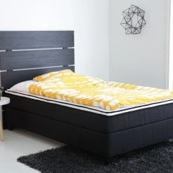 Veke Lumi Pocket Jenkkisänky 120 | L | Musta Bianca, 10cm Wenge Jalat