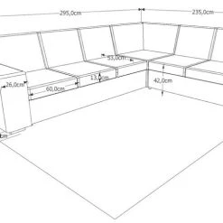 Veke Joel Kulmasohva 3C2 Ruskea Inari Kangas 27 11 Veke Joel Kulmasohva 3C2 Ruskea Inari Kangas 27 -Veke Myymälä joel kulmasohva 2c3 mittakuva web 1