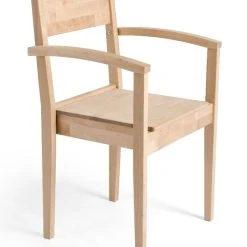 Kiteen Joki Seniorituoli Käsinojilla Lakattu Koivu