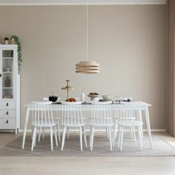 Veke Kaarna 8-hengen Ruokailuryhmä 220x100 Cm Valkoinen -Veke Myymälä kaarna 8 hengen ruokailuryhma valkoinen web 2