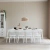 Veke Kaarna Ruokapöytä 220x100 Cm Harmaa/valkoinen