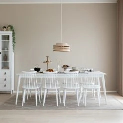 Veke Kaarna Ruokapöytä 220x100 Cm Harmaa/valkoinen
