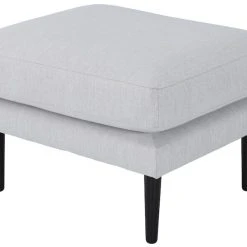 Veke Kajo Rahi 70x60 Cm Vaaleanharmaa Melva 83 Kangas, Mustat Jalat