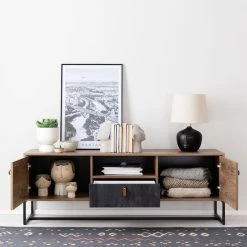 Eureka Kero Tv Taso 153x39 Cm Tammi/harmaa -Veke Myymälä kero tv taso 153x39 cm web 16