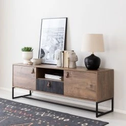 Eureka Kero Tv Taso 153x39 Cm Tammi/harmaa -Veke Myymälä kero tv taso 153x39 cm web 9