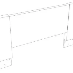 Veke Koti Kerrossängyn Lisäturvalaita 60 Cm Valkoinen