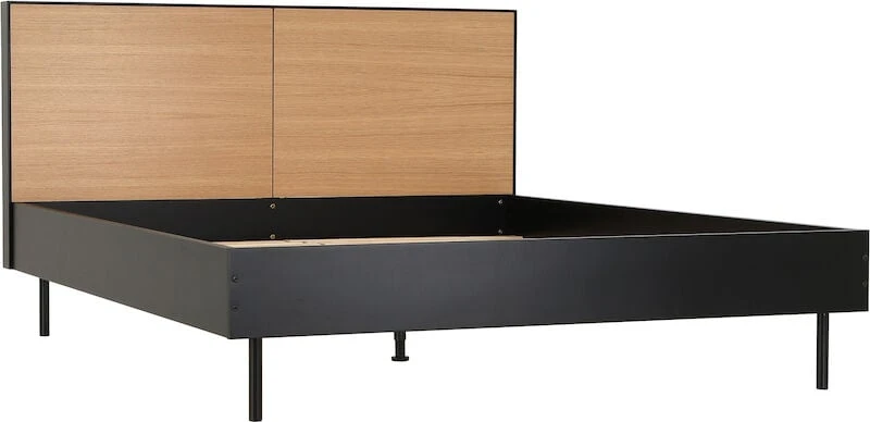 Veke Koto Sänky 160x200 Cm Musta/tammi 5 Veke Koto Sänky 160x200 Cm Musta/tammi - Image 3