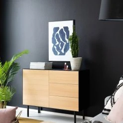 Veke Koto Senkki 110 Cm Musta/tammi -Veke Myymälä koto senkki 110 cm web 4