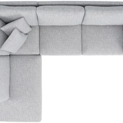 Veke Candy Avokulmasohva Vasen Harmaa Torita 309842, Mustat Jalat