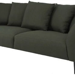 Veke Laakso 3-istuttava Sohva Tummanvihreä Malmo 37, Wenge Jalat -Veke Myymälä laakso 3ist sohva tummanvihrea1