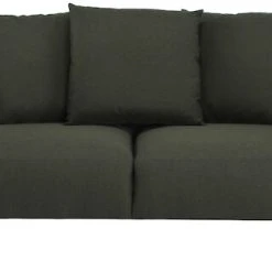 Veke Laakso 3-istuttava Sohva Tummanvihreä Malmo 37, Wenge Jalat