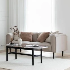 Veke Lampi Sohva 2,5-istuttava Hiekka Cinema 16, Jalka J-138 Musta -Veke Myymälä lampi sohva 25 istuttava hiekka cinema16 musta jalka