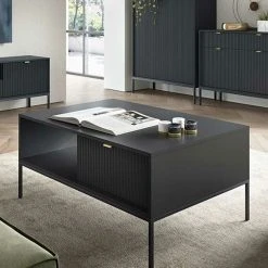 Eureka Latte Sohvapöytä 104x68 Cm Harmaa 9 Eureka Latte Sohvapöytä 104x68 Cm Harmaa -Veke Myymälä latte sohvapoyta musta 6.1