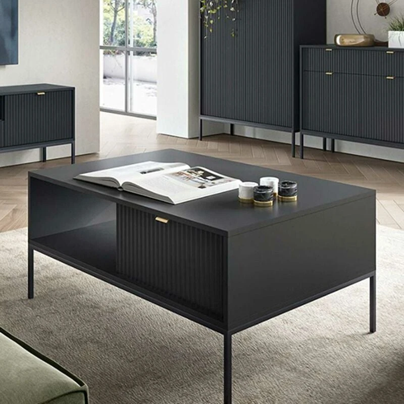 Eureka Latte Sohvapöytä 104x68 Cm Harmaa 6 Eureka Latte Sohvapöytä 104x68 Cm Harmaa - Image 4