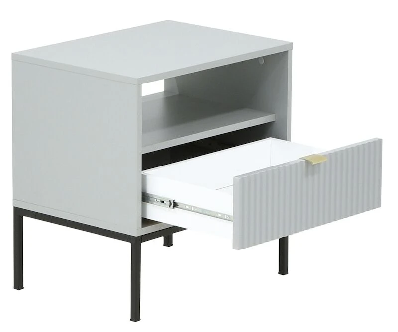 Eureka Latte Yöpöytä 54x39 Cm Harmaa 3 Eureka Latte Yöpöytä 54x39 Cm Harmaa