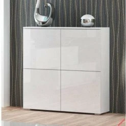 Halmar Livo Kaappi 100 Korkeakiilto Valkoinen