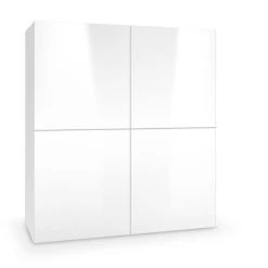 Halmar Livo Kaappi 100 Korkeakiilto Valkoinen -Veke Myymälä liva kaappi 100cm valkoinen 2 1