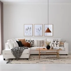 Hübsch Acorn Sohvapöytä 120x57 Cm, Tammi -Veke Myymälä loho avokulmasohva vasen luonnonvalkoinen web 19