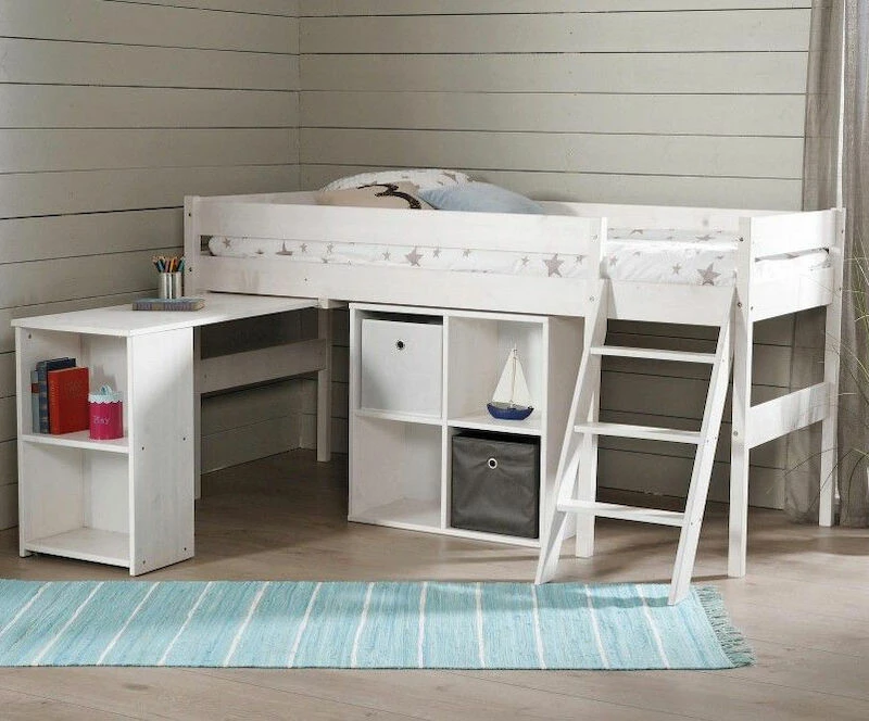 Veke Lumi Parvisänky Työtasolla Ja Lokerikolla Valkoinen 6 Veke Lumi Parvisänky Työtasolla Ja Lokerikolla Valkoinen - Image 4