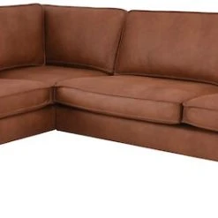 Veke Macho Avokulmasohva Vasen Konjakki Kentucky 9, Mustat Jalat -Veke Myymälä macho avokulmasohva vasen ruskea kuva viisto