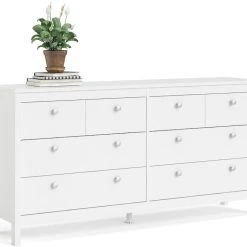 Tvilum Madrid Lipasto 4+4 Valkoinen 12 Tvilum Madrid Lipasto 4+4 Valkoinen -Veke Myymälä madrid lipasto 44 valkoinen11