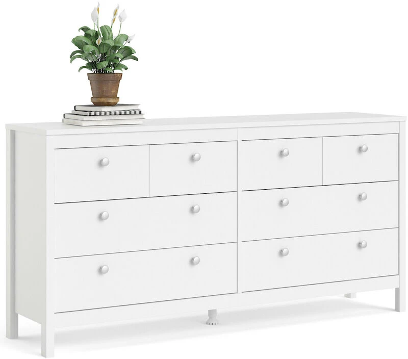 Tvilum Madrid Lipasto 4+4 Valkoinen 7 Tvilum Madrid Lipasto 4+4 Valkoinen - Image 5