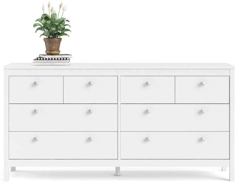 Tvilum Madrid Lipasto 4+4 Valkoinen 4 Tvilum Madrid Lipasto 4+4 Valkoinen - Image 2