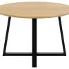 Ei Brändiä Malika Pyöreä Ruokapöytä Ø120 Cm öljytty Tammi/musta -Veke Myymälä malika pyorea ruokapoyta oljytty tammi musta 1