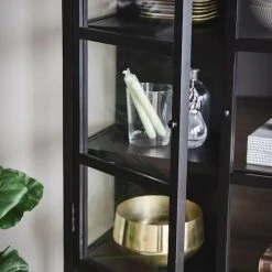 Rowico Marshalle Kaappi 2 Ovinen Valkoinen -Veke Myymälä marshalle kaappi musta1 1