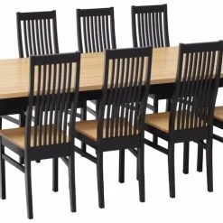 Veke Minea Lux 8-hengen Ruokailuryhmä, Musta/koivu 10 Veke Minea Lux 8-hengen Ruokailuryhmä, Musta/koivu -Veke Myymälä minea lux ruokailuryhma 1 8 musta koivu kuva4