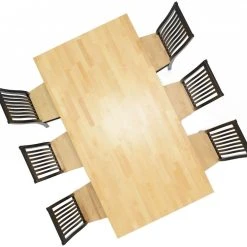 Veke Minea 6-hengen Ruokailuryhmä, Musta/koivu