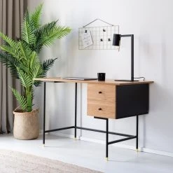 Veke Moda Kirjoituspöytä 120x60 Musta/tammi -Veke Myymälä moda kirjoituspoyta 120x60 musta tammi web 4 1