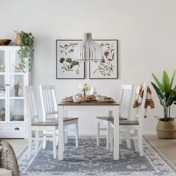 Veke Moona 4-hengen Ruokailuryhmä, Valkoinen/harmaa -Veke Myymälä moona ruokailuryhma 4 hengen valkoinen harmaa web